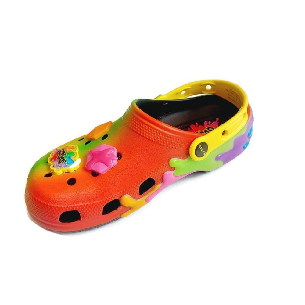 CROCS Big Kid Size J4 Womens 6 Gushers Slip On Classic Clogs K Shoes Multi Color - Picture 3 of 9